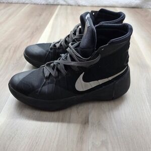 Nike Hyperdunk 2015 Basketball Shoes Sneakers Size 7Y Black Silver Mens